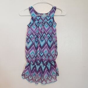 BCX Girls Purple Blue Tank Top